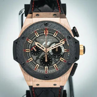 Hublot King Power 703.OM.6912.HR.FMC12 48mm Rose gold Black