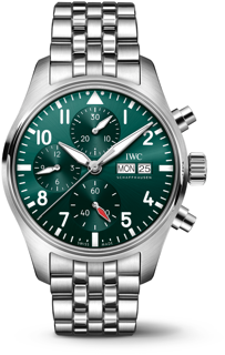 IWC Pilot IW388104 41mm Stainless steel Green