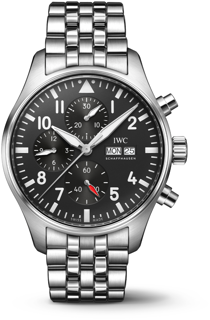 IWC Pilots Watch IW3780-02 Stainless steel Black