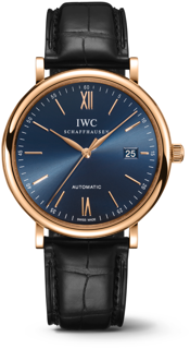 IWC Portofino IW356522 Yellow gold Blue