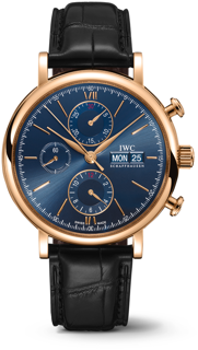 IWC Portofino IW391035 Yellow gold Blue