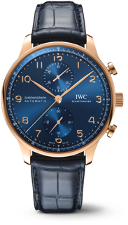 IWC Portugieser IW371614 Yellow gold Blue