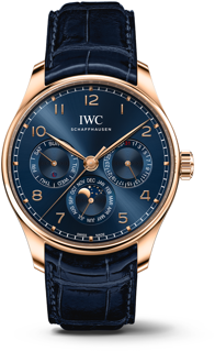 IWC Portugieser IW344205 Yellow gold Blue