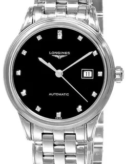 Longines Flagship L4.374.4.57.6 30mm Stainless steel Black