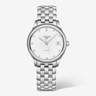 Longines Flagship L4.774.4.27.6 36mm Stainless steel White