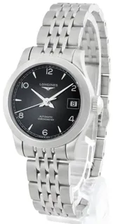 Longines Record L23204566 26mm Stainless steel Black