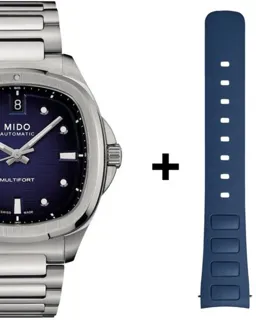 Mido Multifort M049.307.11.041.00 35mm Edelstahl Blue