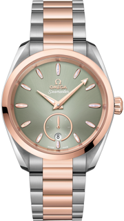 Omega Aqua Terra 220.20.38.20.10.001 Stainless Steel$Sedna™ 18k Rose Gold Green