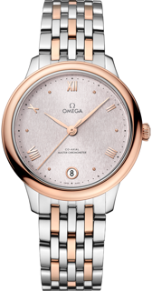 Omega De Ville 434.20.34.20.02.003 Stainless Steel$Sedna™ 18k Rose Gold Silver