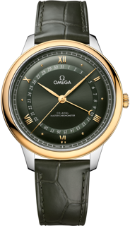 Omega De Ville Prestige 434.23.42.22.10.001 Stainless steel and 18k yellow gold Green