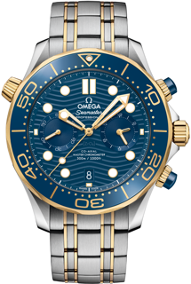 Omega Seamaster Diver 300M 210.20.44.51.03.001 Yellow gold Blue