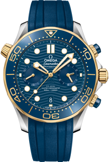 Omega Seamaster Diver 300M 210.22.44.51.03.001 Yellow gold Blue