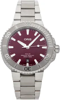 Oris Aquis 01 733 7766 4158-07 8 22 05PEB Stainless steel Red