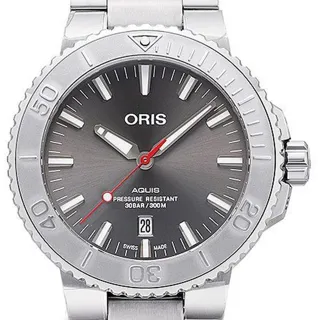 Oris Aquis Date 01 733 7730 4153-07 8 24 05PEB 43.5mm Stainless steel Gray