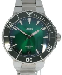 Oris Aquis Date 7796 41.5mm Stainless steel Green