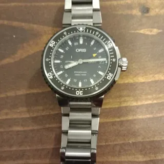 Oris ProDiver GMT 01 748 7748 7154 49mm Titanium Black