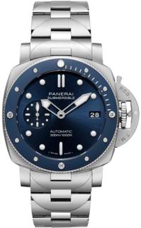 Panerai Submersible PAM02068 Stainless steel Blue