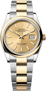 Rolex Datejust 126203-0016 36mm Yellow gold and Stainless steel Champagne