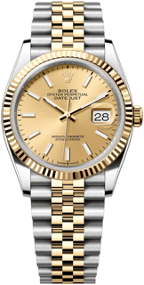 Rolex Datejust 126233-0015 36mm Yellow gold and Stainless steel Champagne