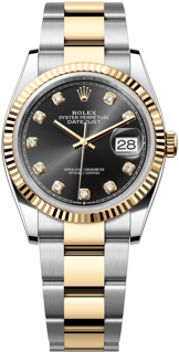 Rolex Datejust 126233-0022 Yellow gold and Stainless steel Black