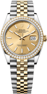 Rolex Datejust 126283RBR-0001 Yellow gold and Stainless steel Champagne