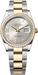 Rolex Datejust 126283RBR-0018 Yellow gold and Stainless steel Silver