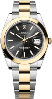 Rolex Datejust 126303-0013 41mm Yellow gold and Stainless steel Black