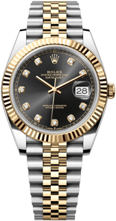 Rolex Datejust 126333-0006 Yellow gold and Stainless steel Black