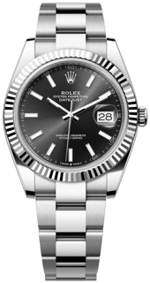 Rolex Datejust 126334-0017 White gold and Stainless steel Black