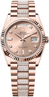 Rolex Day-Date 128235-0019 Rose gold Pink