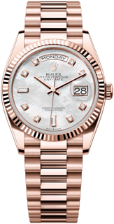 Rolex Day-Date 128235-0029 Rose gold White