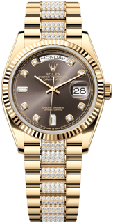 Rolex Day-Date 128238-0024 36mm Yellow gold Gray