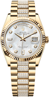 Rolex Day-Date 128238-0032 36mm Yellow gold White