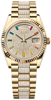 Rolex Day-Date 128238-0052 36mm Yellow gold Diamond-Paved