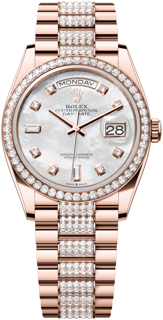 Rolex Day-Date 128345RBR-0030 Rose gold White