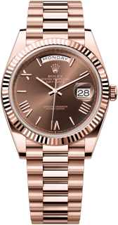 Rolex Day-Date 228235-0002 Rose gold Brown