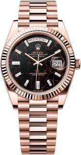 Rolex Day-Date 228235-0045 Rose gold Black