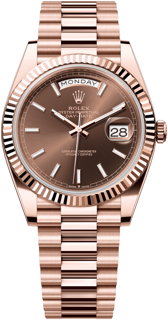 Rolex Day-Date 228235-0053 Rose gold Brown