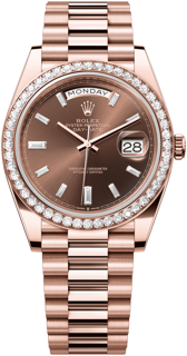 Rolex Day-Date 228345RBR-0006 Rose gold Brown