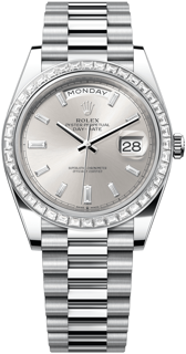 Rolex Day-Date 228396TBR-0011 Platinum Silver