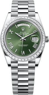 Rolex Day-Date 228396TBR-0020 Platinum Green