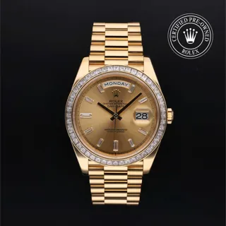 Rolex Day-Date 228398TBR-0002 40mm Yellow gold Champagne