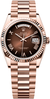 Rolex Day-Date 36 128235-0075 36mm Everose gold Brown OmbrÈ