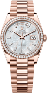 Rolex Day-Date 36 128345rbr-0077 Everose gold White