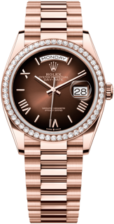 Rolex Day-Date 36 128345rbr-0075 Everose gold Brown OmbrÈ