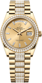 Rolex Day-Date 36 128348rbr-0081 36mm Yellow gold Champagne-Colour Set With Diamonds