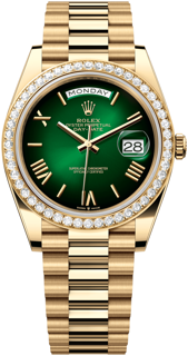 Rolex Day-Date 40 228348rbr-0045 Yellow gold Green OmbrÈ