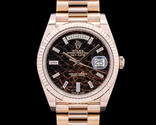 Rolex Day-Date "President" 228235 40mm Everose gold Brown