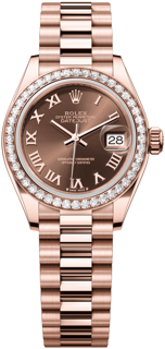 Rolex Lady-Datejust 279135RBR-0016 Rose gold Brown