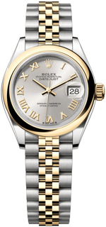 Rolex Lady-Datejust 279163-0005 28mm Yellow gold and Stainless steel Silver